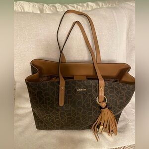 Calvin Klein Monogram East/West Tote